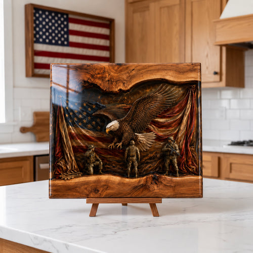 Handcrafted Veteran Memorial Display Boards - Only 11 Left