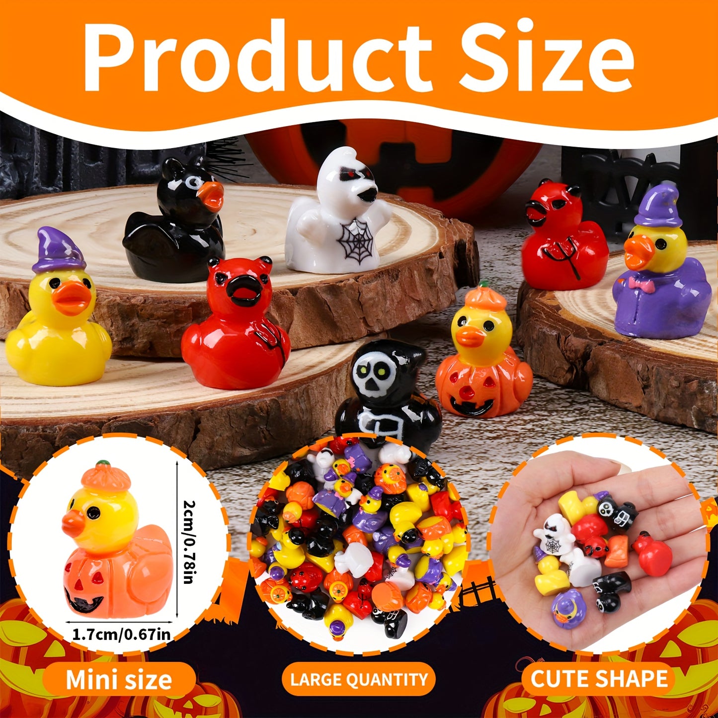40-Piece Halloween Mini Duck Set