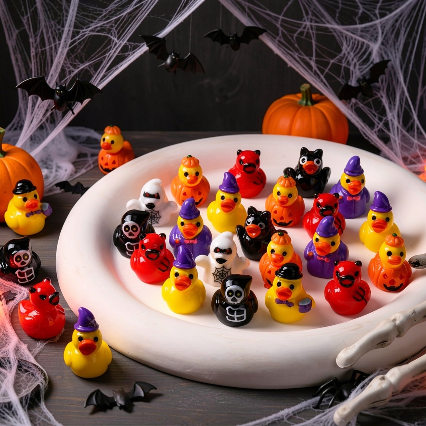 40-Piece Halloween Mini Duck Set