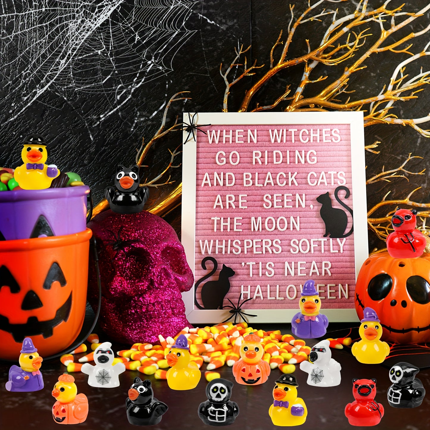 40-Piece Halloween Mini Duck Set
