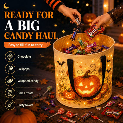 🎃LED Halloween Trick-or-Treat Candy Bag🍬