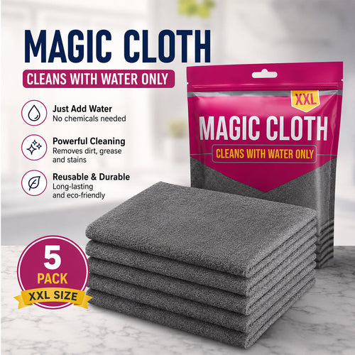 Magic Microfiber Cleaning Cloth (5-Pack)