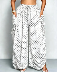 White polka dots