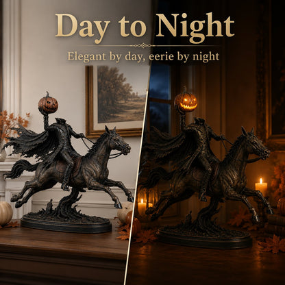 ⏰Limited Stock 50% OFF - 🎃🏇Midnight Chase Headless Horseman Statue