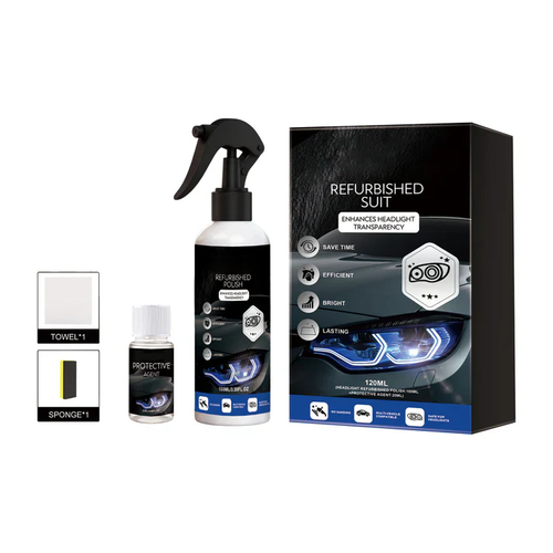 🚘 Automotive Headlamp Restoration Fluid, Clears Oxidation, Yellowing & UV Protection