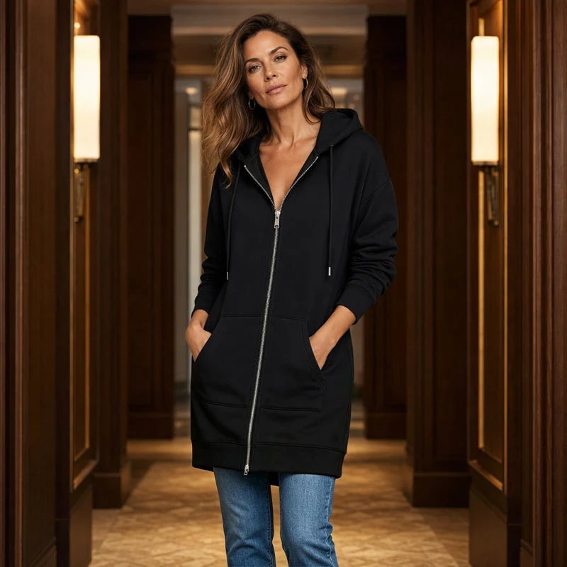 Women Casual Zip up Fleece Hoodies