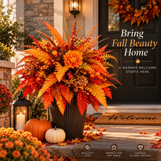 🍂Autumn Harvest Floral Garden Stake Arrangement
