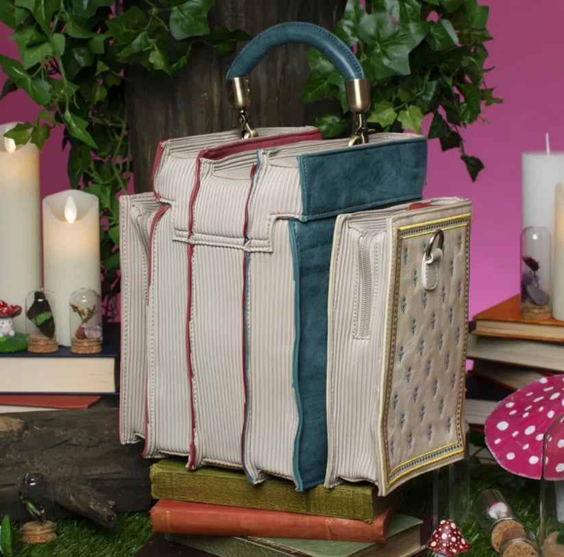 The Literary Stack Handbag – Vintage Crossbody & Top Handle Bag