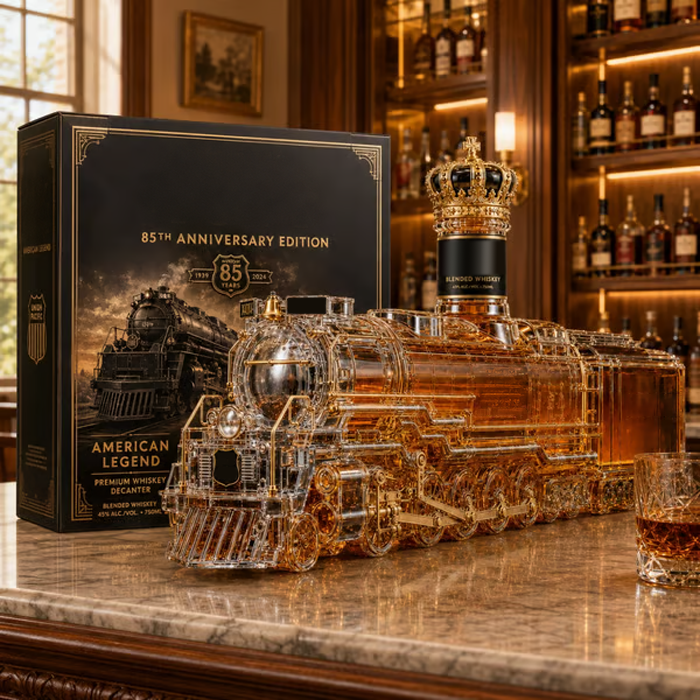 🔥Most Popular in 2026🔥85th Anniversary Locomotive Whiskey Decanter