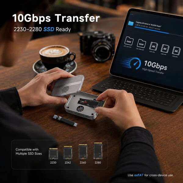 ⚡Free Shipping | Magnetic M.2 SSD Enclosure Hub for iPhone Mobile Creator