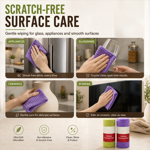 Multipurpose Reusable Tear-Off Cleaning Cloth Roll