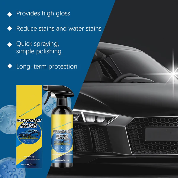 ✨Automotive Nano Coating Repair Agent - With Dust and Water Repellent Properties - Long-lasting and Durable with Gloss, Suitable for Continuous Use