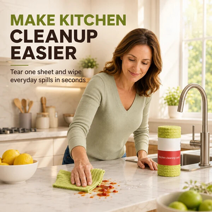 Multipurpose Reusable Tear-Off Cleaning Cloth Roll