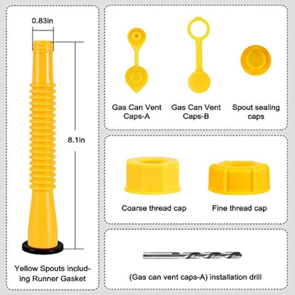 Replacement Gas Can Spout With Flexible Nozzle