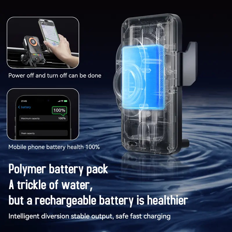 🎁🔥 2026 new cool car wireless fast charging holder, intelligent sensor opening and closing