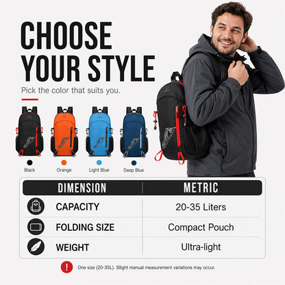 Foldable Waterproof Camping Backpack