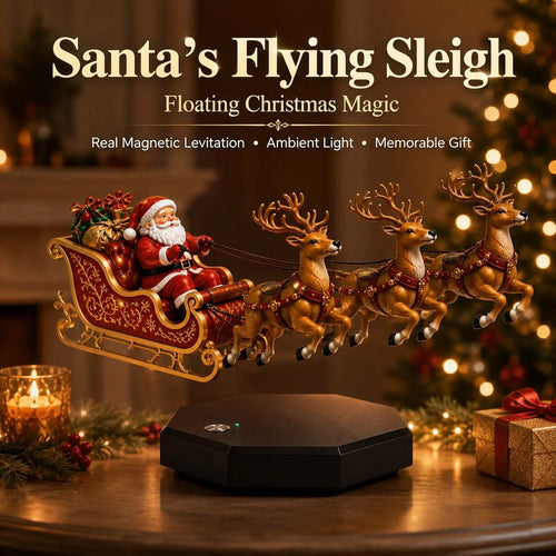 🔥🎅 Santa’s Flying Sleigh — Magnetic Levitation Christmas Display ✨