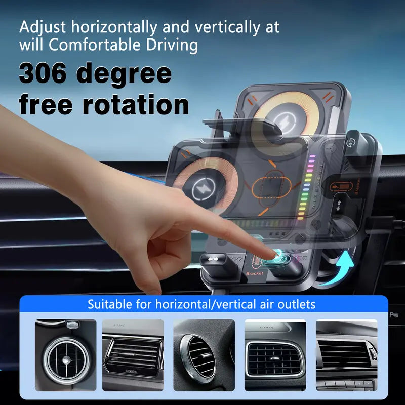🎁🔥 2026 new cool car wireless fast charging holder, intelligent sensor opening and closing