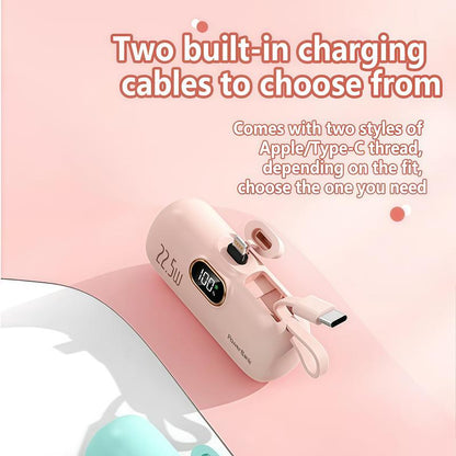 🎉⏰5000mAh Mini Portable Charger Power Bank for phone🔋