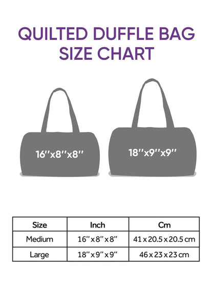 Hippie GROOVY Quilted Duffle Bag