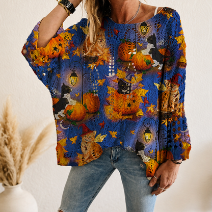 Women's Halloween Knit Sweater Top
