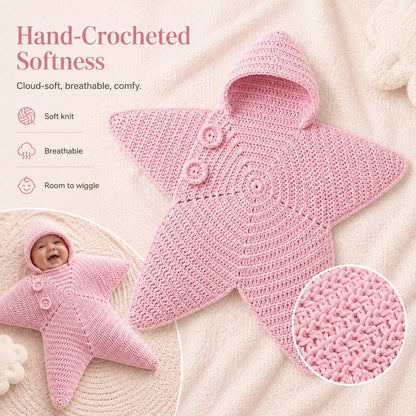 Whimsical Starfish Newborn Prop Outfit, Cute Costume for Infant Photoshoot Sessions