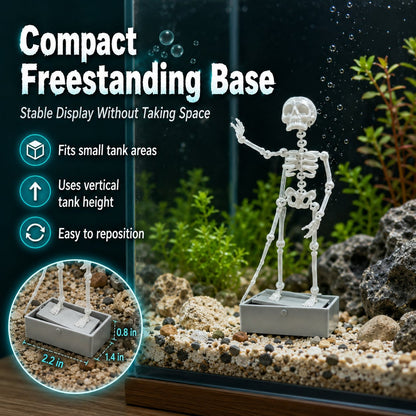 Air-Driven Dancing Skeleton Aquarium Ornament