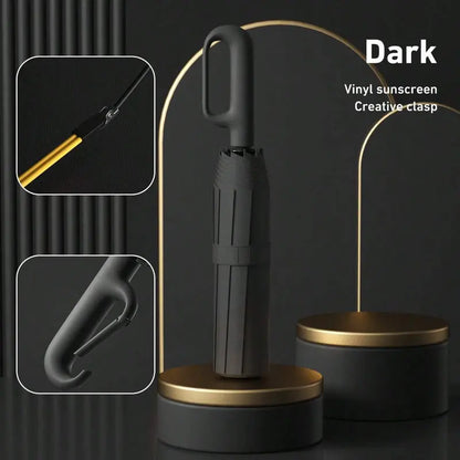☔Portable Automatic Folding Umbrella-Windproof Waterproof with Loop Buckle
