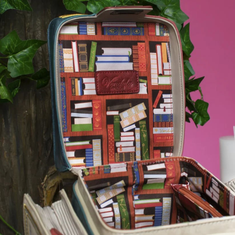 The Literary Stack Handbag – Vintage Crossbody & Top Handle Bag