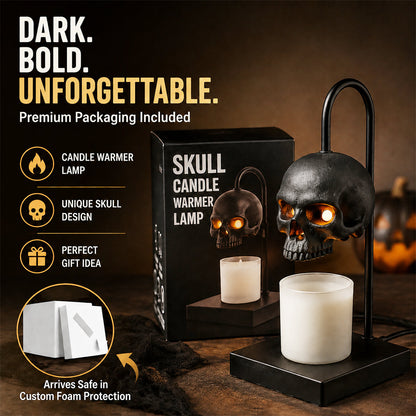 Gothic Skull Candle Warmer Lamp