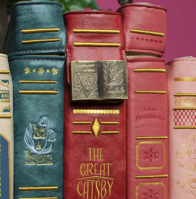 The Literary Stack Handbag – Vintage Crossbody & Top Handle Bag