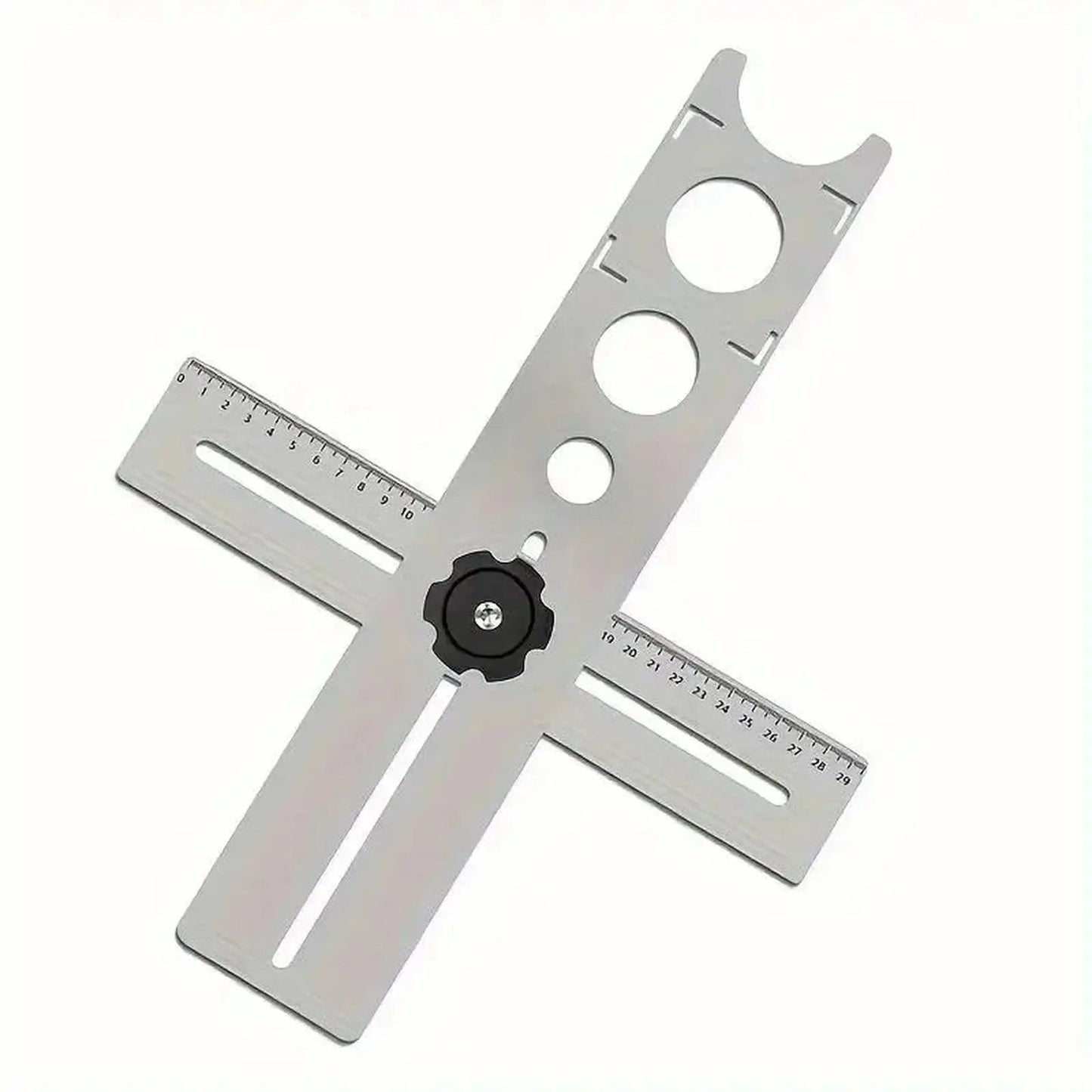 Stainless Steel Tile Drilling Locator Tool, Precision Durable Adjustable Hand-Held Positioning Jig