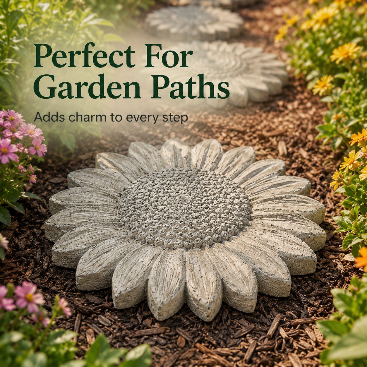 💥 LAST DAY 49% OFF - 🌻 Reusable Sunflower Stepping Stone Mold (📦Buy 4 Free Shipping)