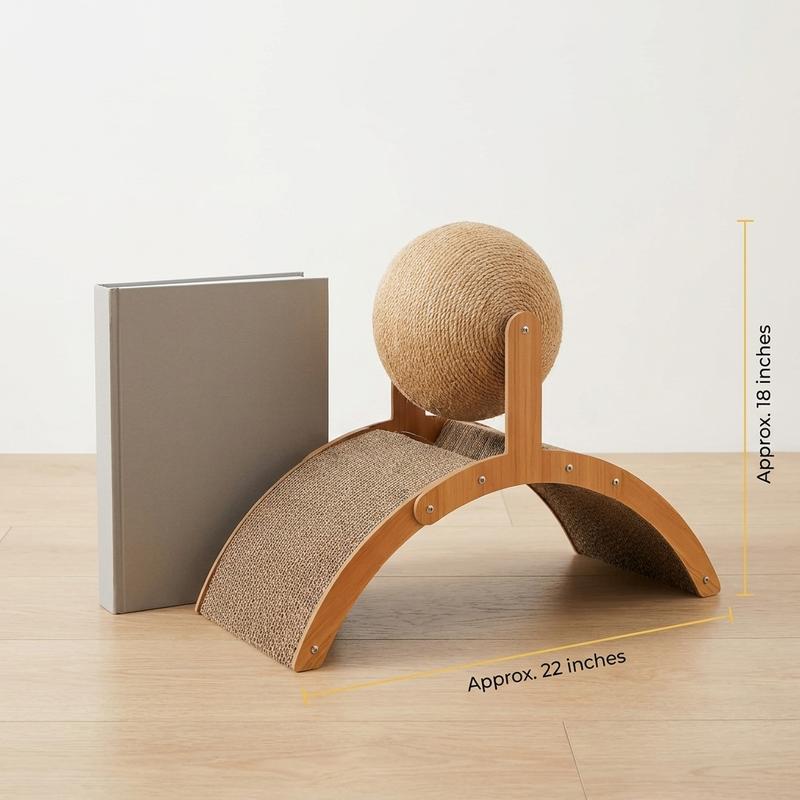 🐾Furniture-Saving Interactive Jute Ball & Arch Cat Scratcher