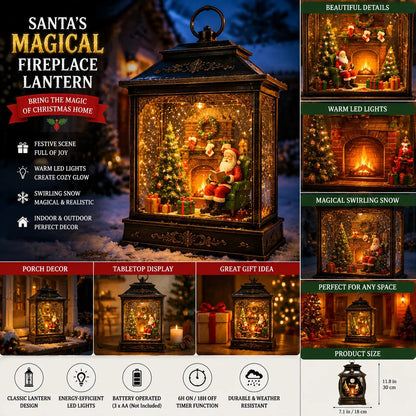 🎅 Santa's Magical Fireplace Lantern🎄 Bring the Magic of Christmas Home ✨
