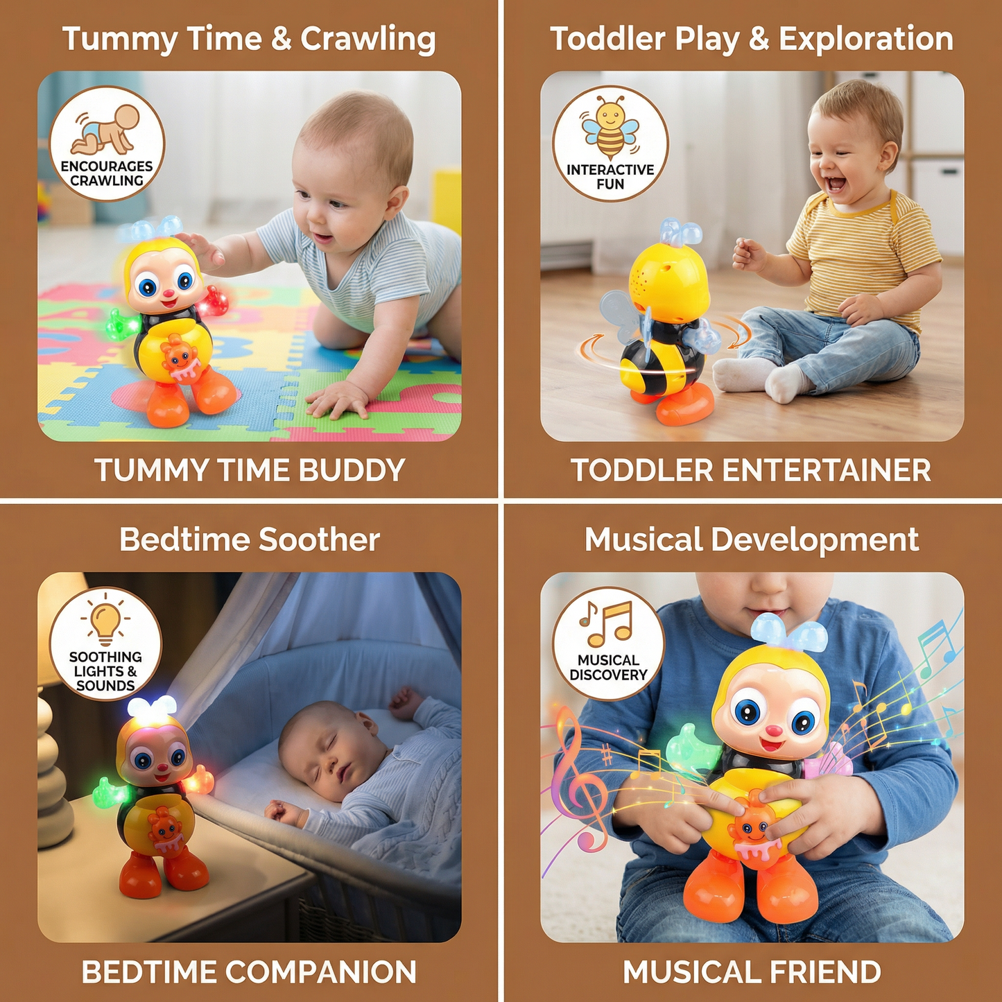 Dancing Musical Bee – Interactive Toy for Babies & Toddlers
