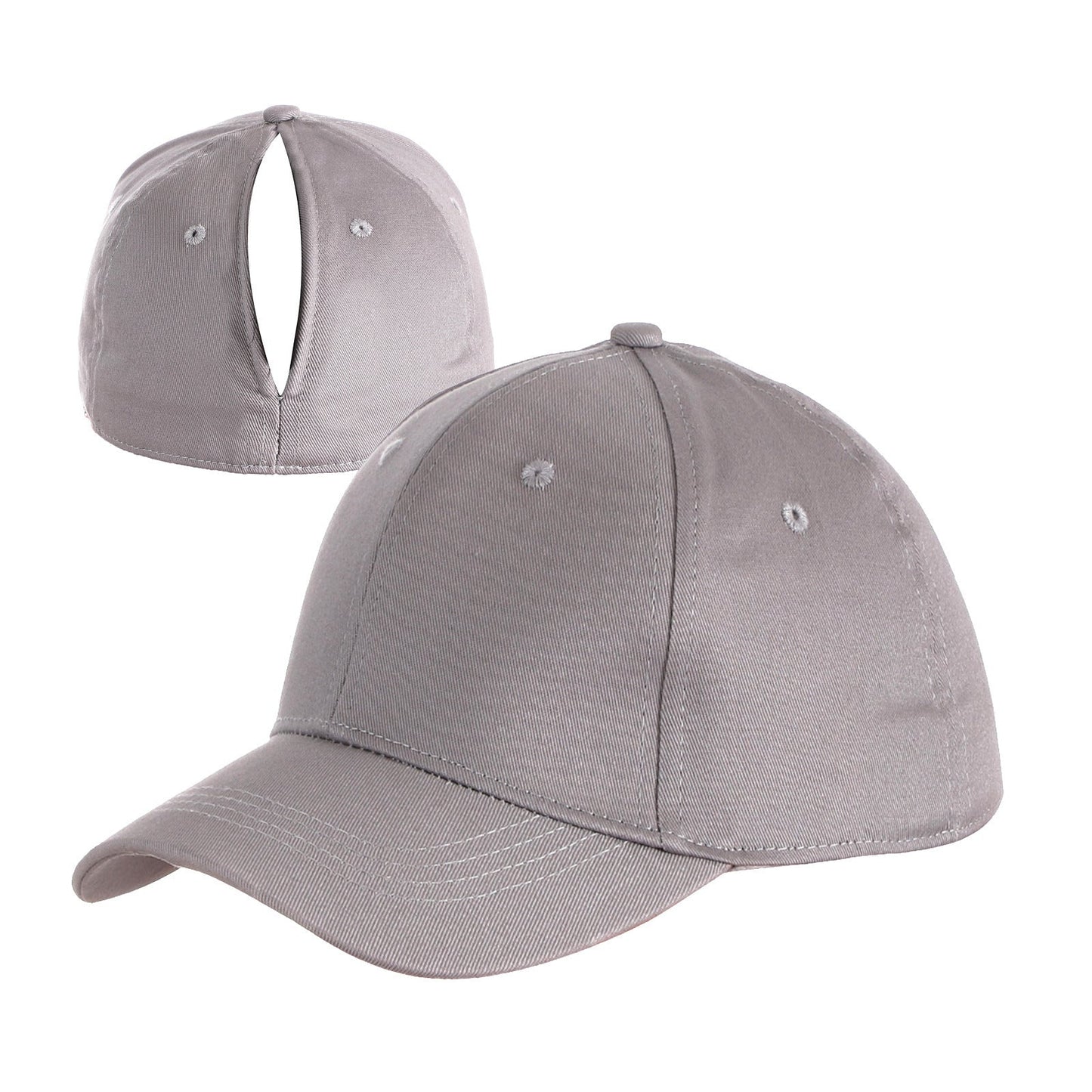 Women's Solid Baseball Cap Set with Magnetic Closure, Stylish & Practical for Ponytail, Perfect for Running, Workouts & Outdoor Activities, Ideal Gift.Black Friday.Christmas gift