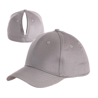 Women's Solid Baseball Cap Set with Magnetic Closure, Stylish & Practical for Ponytail, Perfect for Running, Workouts & Outdoor Activities, Ideal Gift.Black Friday.Christmas gift