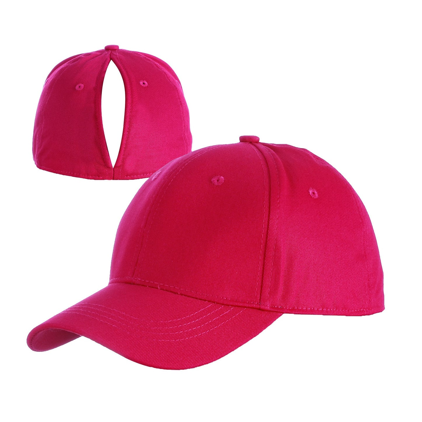 Women's Solid Baseball Cap Set with Magnetic Closure, Stylish & Practical for Ponytail, Perfect for Running, Workouts & Outdoor Activities, Ideal Gift.Black Friday.Christmas gift