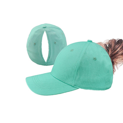 Women's Solid Baseball Cap Set with Magnetic Closure, Stylish & Practical for Ponytail, Perfect for Running, Workouts & Outdoor Activities, Ideal Gift.Black Friday.Christmas gift