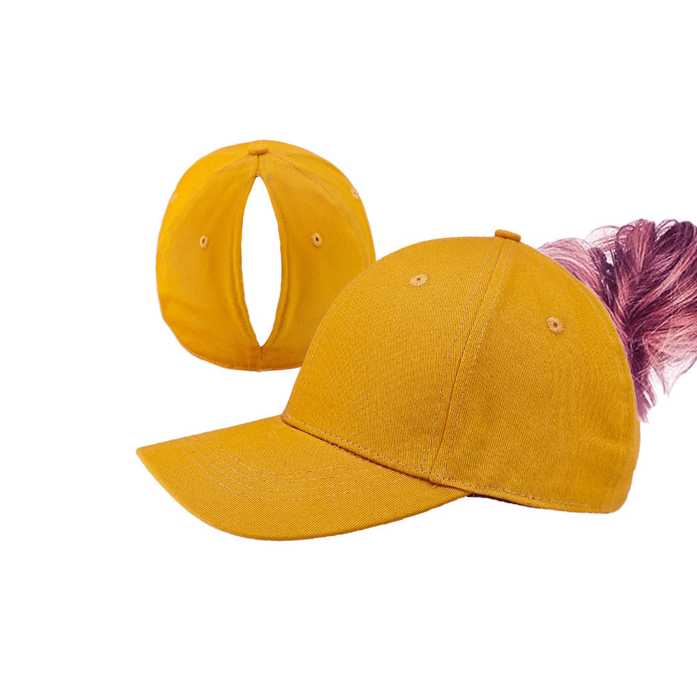 Women's Solid Baseball Cap Set with Magnetic Closure, Stylish & Practical for Ponytail, Perfect for Running, Workouts & Outdoor Activities, Ideal Gift.Black Friday.Christmas gift