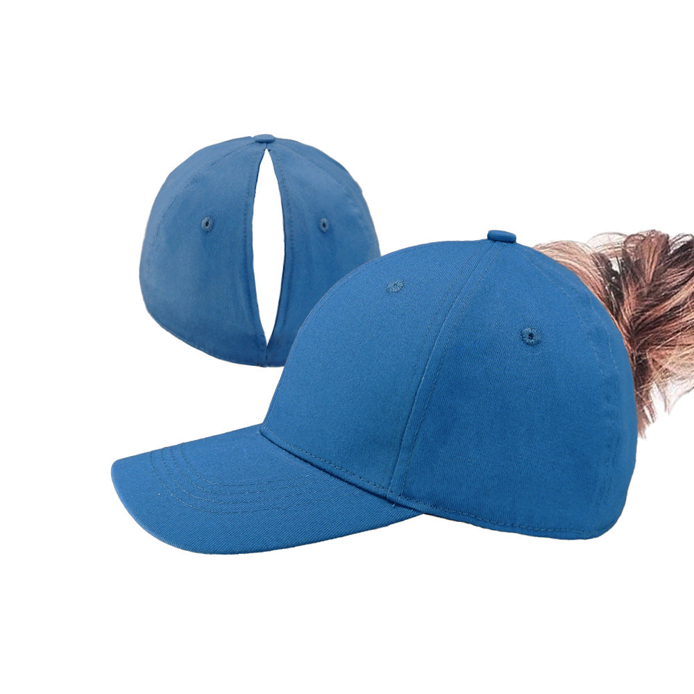 Women's Solid Baseball Cap Set with Magnetic Closure, Stylish & Practical for Ponytail, Perfect for Running, Workouts & Outdoor Activities, Ideal Gift.Black Friday.Christmas gift