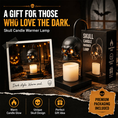 Gothic Skull Candle Warmer Lamp