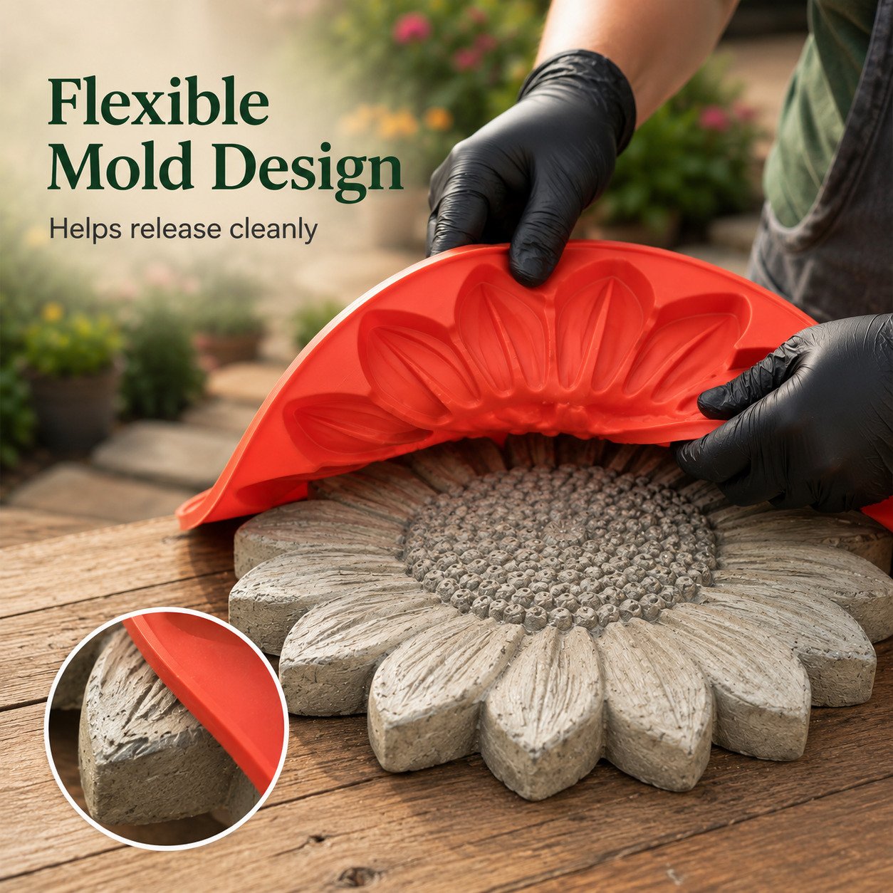 💥 LAST DAY 49% OFF - 🌻 Reusable Sunflower Stepping Stone Mold (📦Buy 4 Free Shipping)