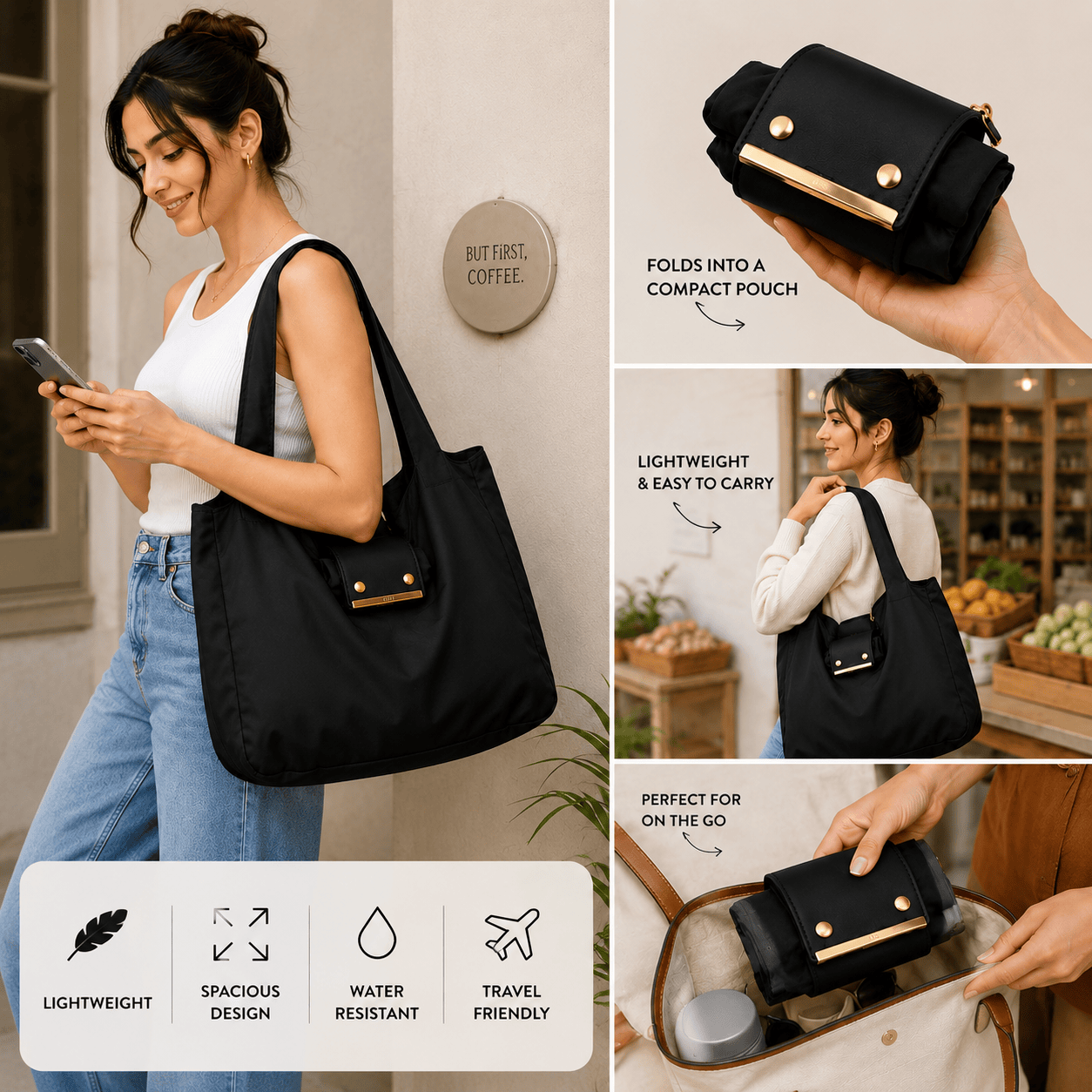 Foldable Keychain Storage Tote Bag