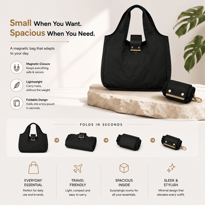 Foldable Keychain Storage Tote Bag