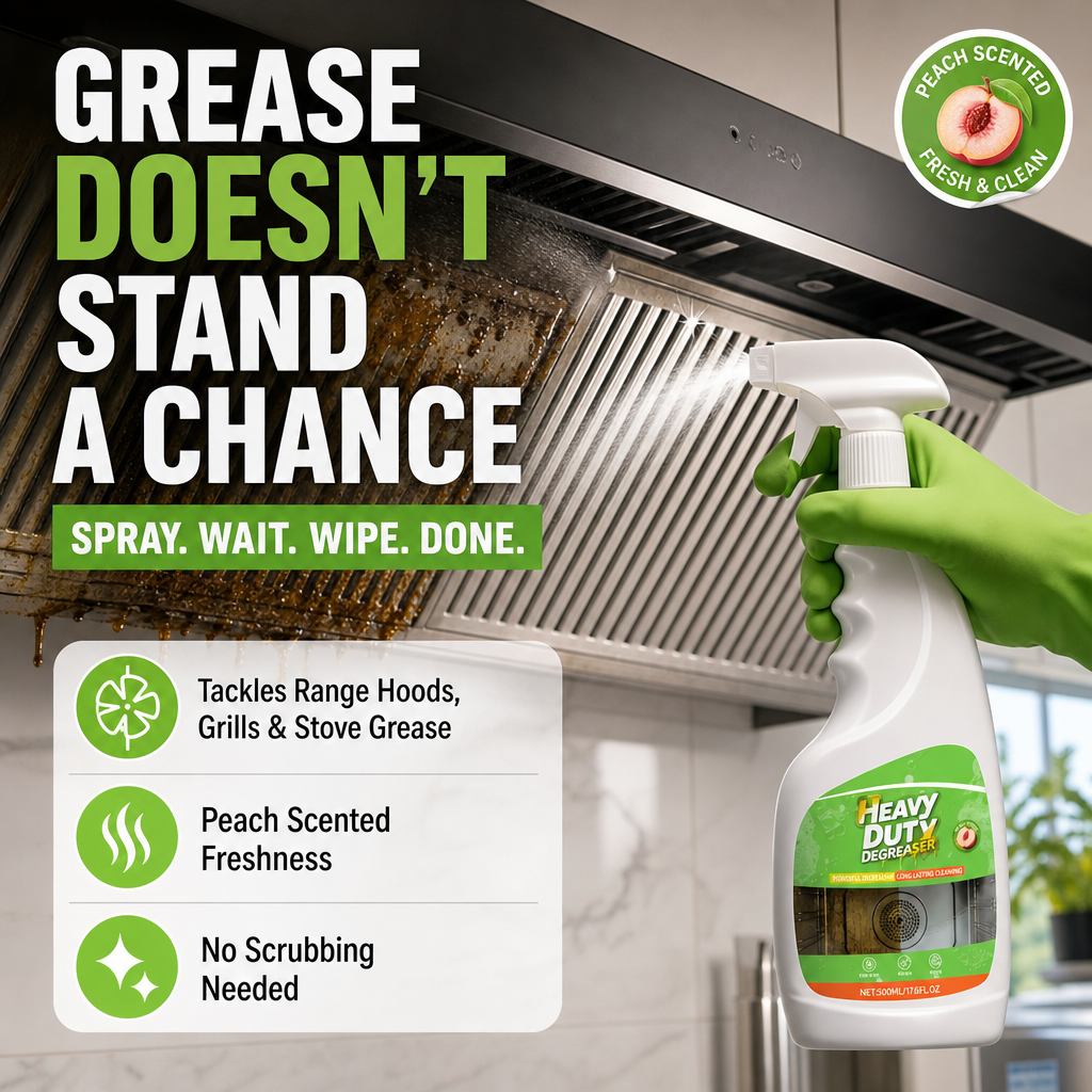 ⏳HOT SALE 50%OFF✨💞50K+ SOLD!🏆Heavy Duty Kitchen Degreaser Spray