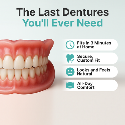 🦷  Fit Full Functional DenturesMake you more confident-Made in the USA & FDA-Certified