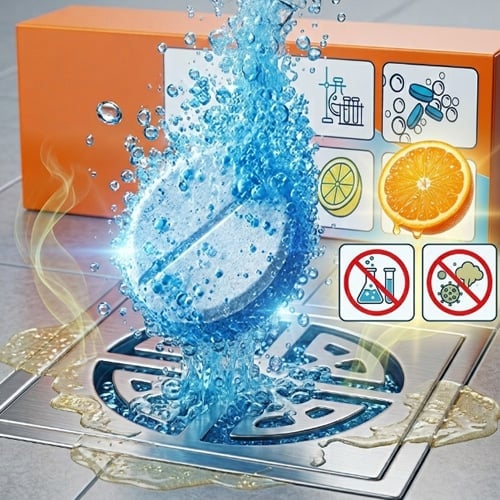 Fresh citrus drain cleaning