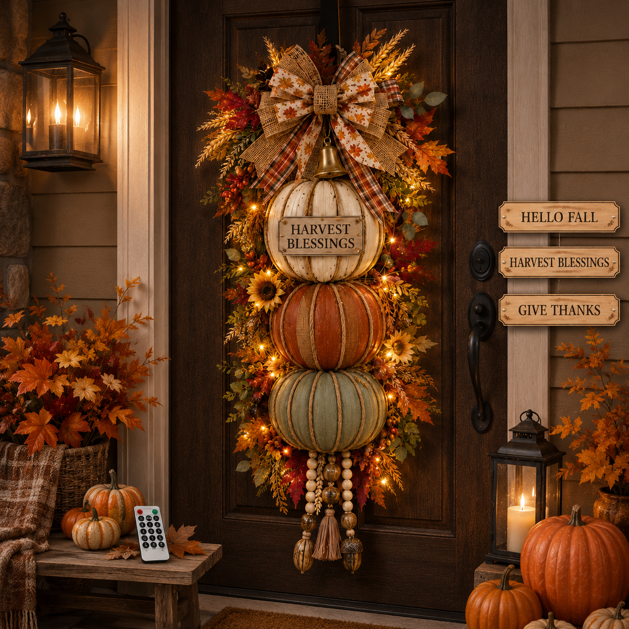 pumpkin door hanging